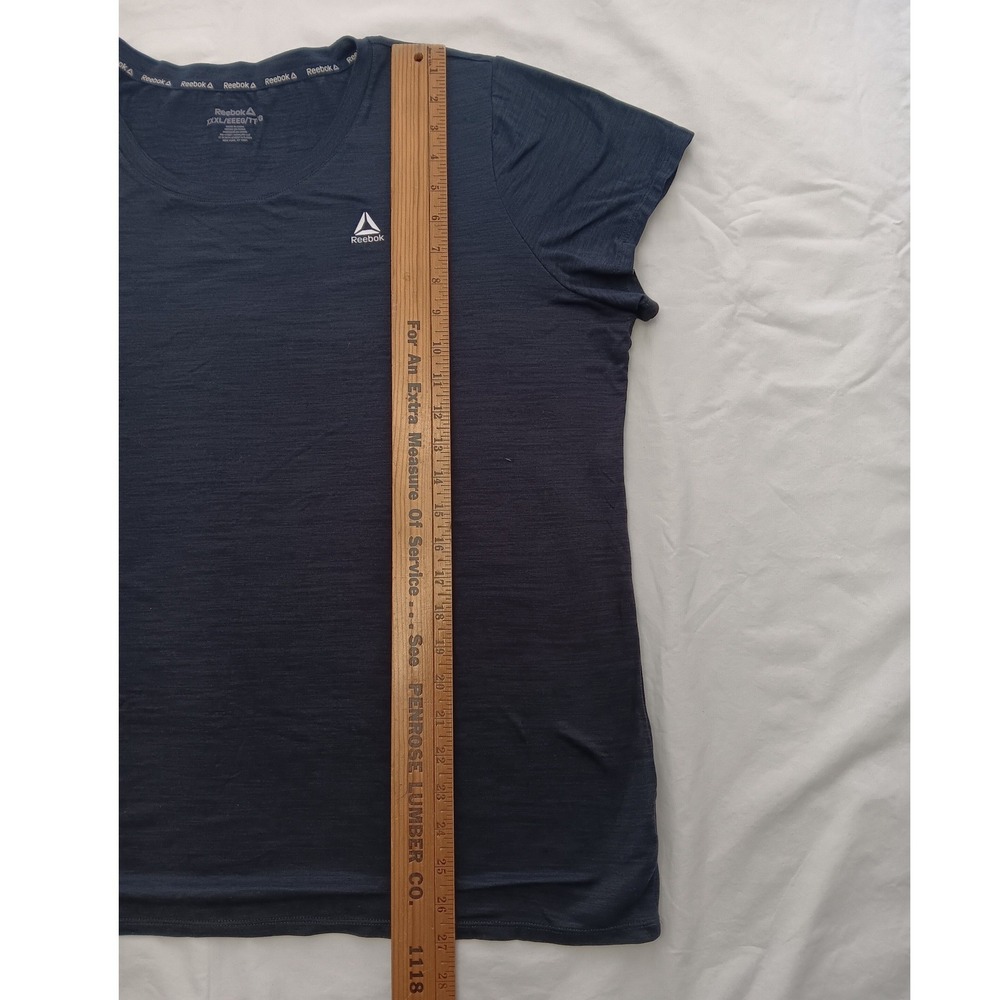 Reebok Women's XXXL 3X Athletic T Shirt Short Sleeve Performance Black - Picture 4 of 9